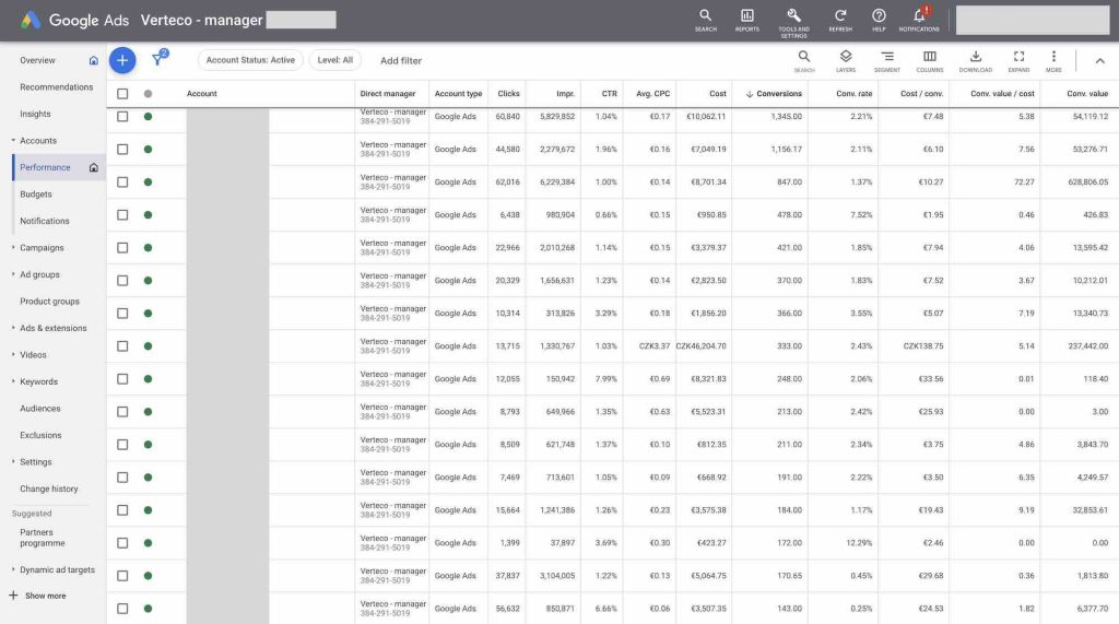 Verteco google ads manager